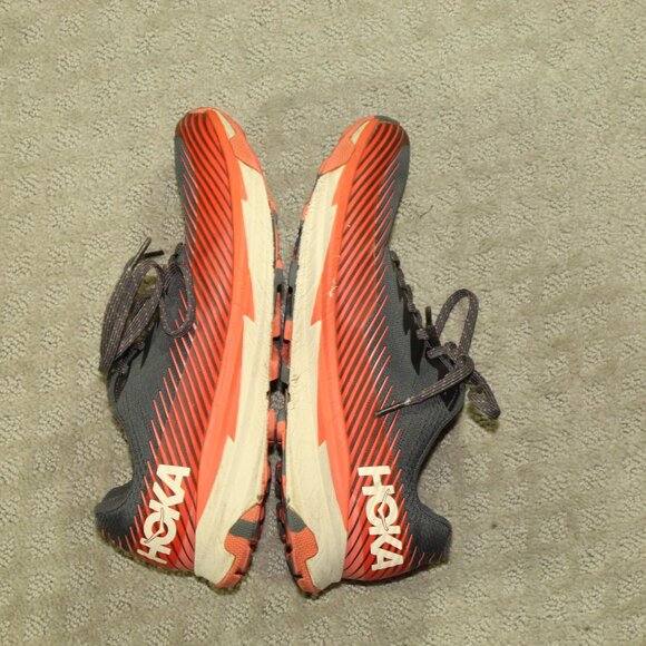 Size 8 - Hoka One One Torrent 2 Orange Grey Hiking Trail Sneakers - Picture 4 of 9